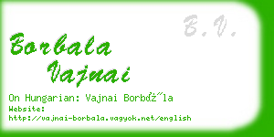 borbala vajnai business card